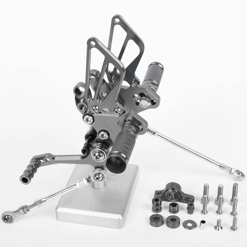 SMOK педаль мотоцикла для Ducati 848 848EVO 1098 1098S 1198 1198R алюминиевый сплав Rearset подножки черный