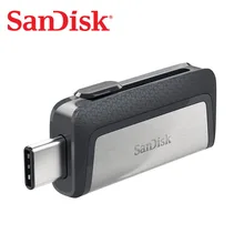 SanDisk usb 128 ГБ SDDDC2 Экстремальная высокая скорость type-C USB3.1 двойной OTG USB флеш-накопитель 64 ГБ флеш-накопитель 256 ГБ 150 м/с флеш-накопители