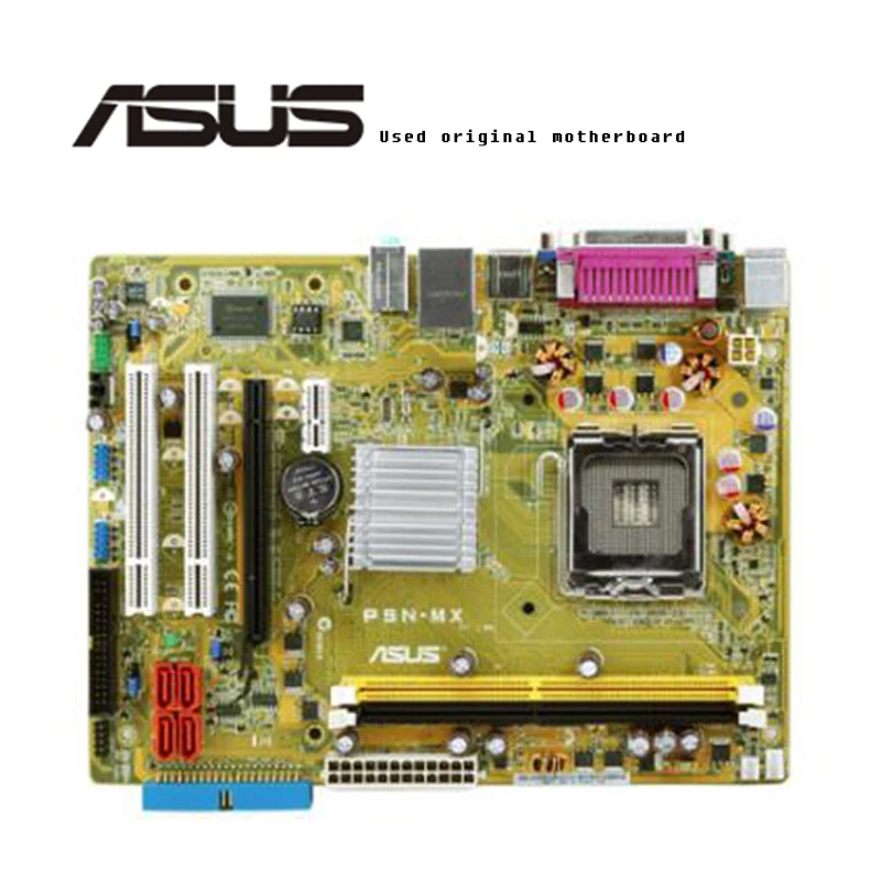 Материнская плата для настольных ПК Asus P5N-MX разъем LGA 775 DDR2 оригинальная б/у