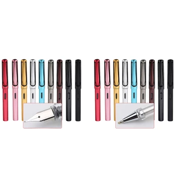 

9Pcs 0.5mm Novelty Metal Pen for Office Business Signature School Student Gift