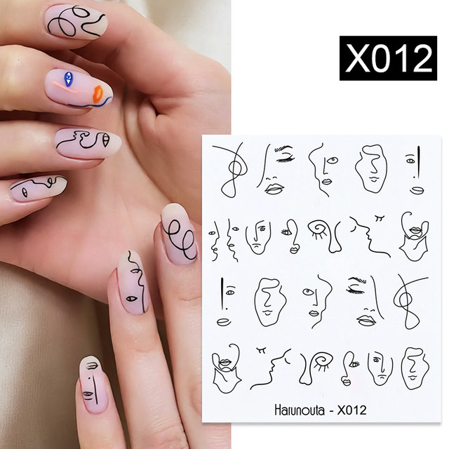 1 Sheet Nail Water Decals Transfer Lavender Spring Flower Leaves Nail Art Stickers Nail Art Manicure DIY