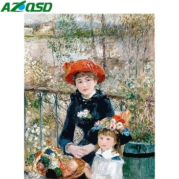 

AZQSD Paint By Numbers Portrait Handpainted Painting Art Adult Oil Painting By Numbers Girl Drawing On Canvas Home Decoration