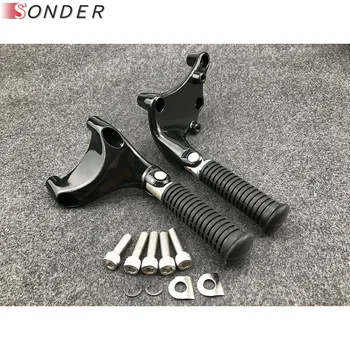 

Footrests Rear Passenger Foot Pegs Assembly With Mounting Bracket Screws For Harley Sportster XL883 883 XL1200 1200 X48 X 48