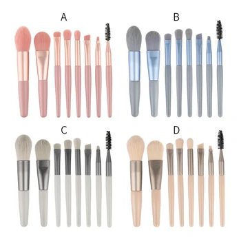 

Super Mini Cutest Brush Set Collection Makeup Tool Convenient Cosmetic Small Size For Outside Or Business Trip