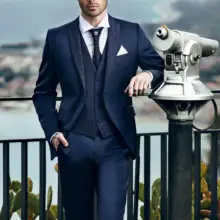 Мужские костюмы деловые официальные свадебные костюмы с остроконечным лацканом Свадебные Пиджаки для жениха с принтом Свадебные костюмы(куртки+ брюки+ жилет