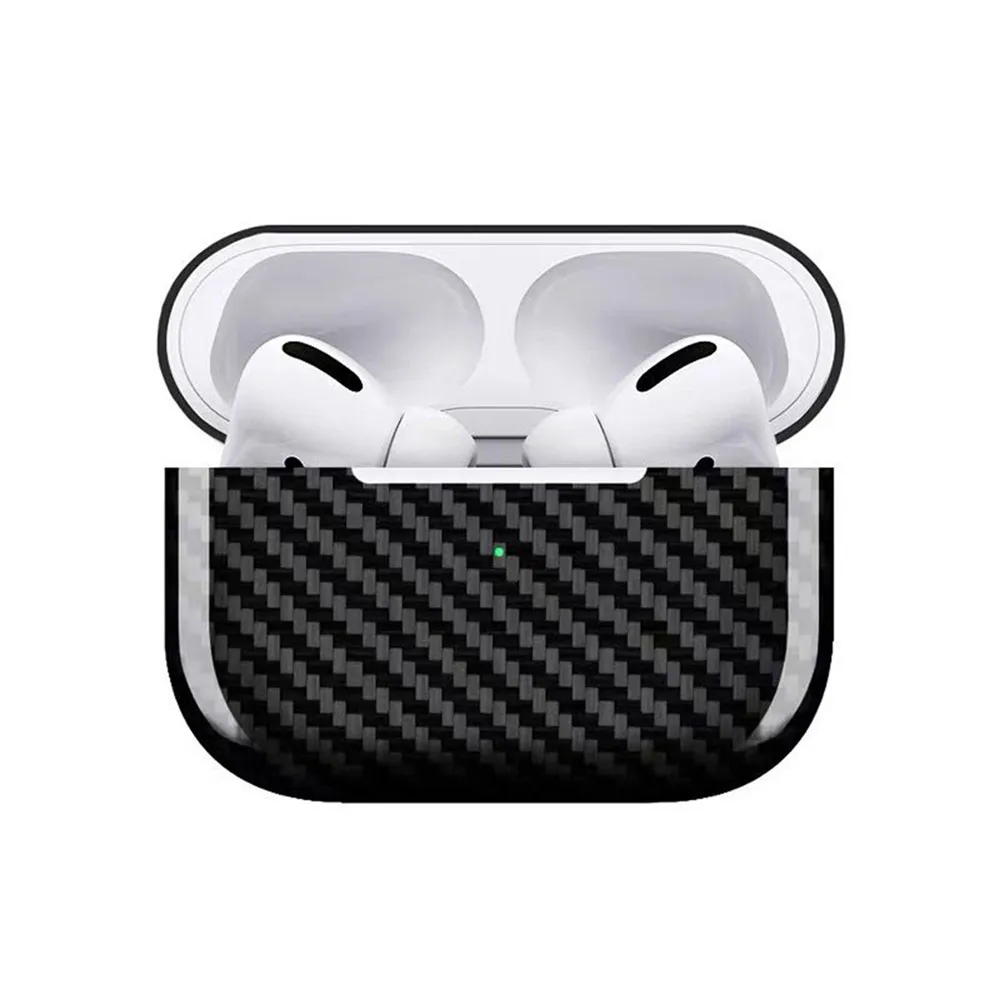Чехол для наушников из настоящего углеродного волокна для AirPods Pro Bluetooth, чехол для зарядки, противоударный защитный чехол