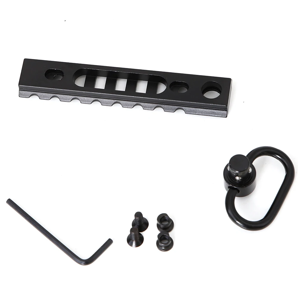 Тактический Keymod Rail Mount Picatinny Weaver Sections 8 слотов крепление база с QD Слинг поворотный
