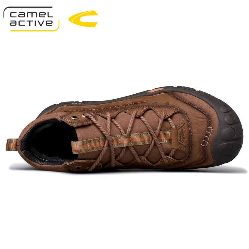 Туристическая обувь Camel Active прочная теплая из воловьей кожи на верху