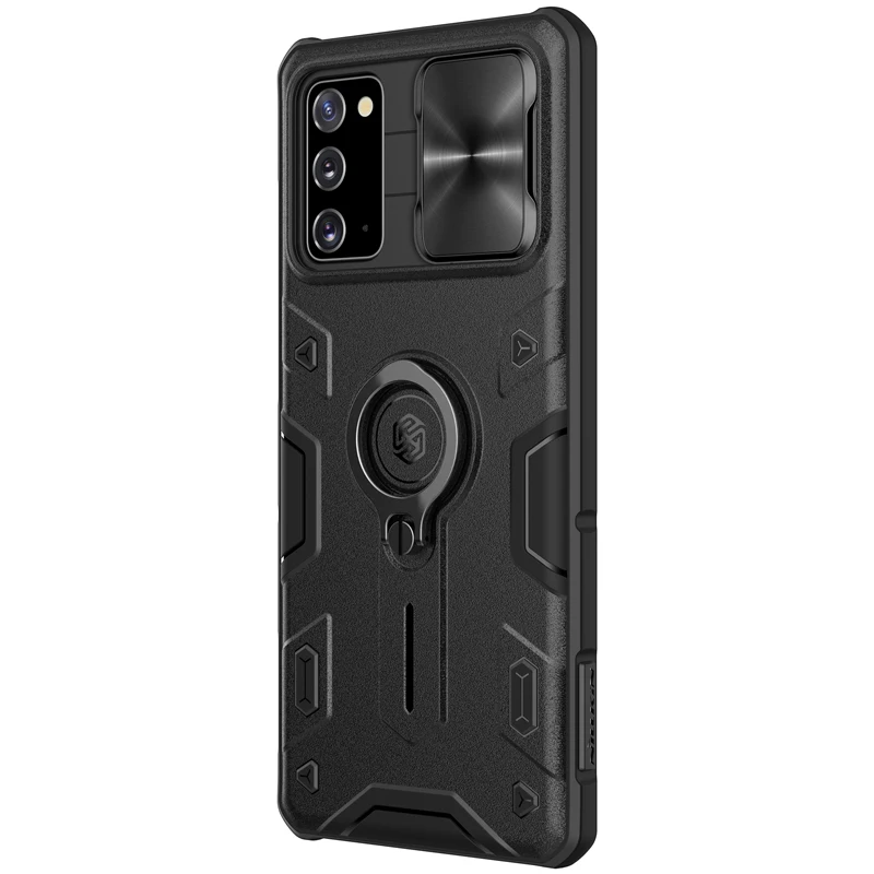 

For Samsung Galaxy Note 20 Case Military Grade Case with Stand Kickstand Ring and Slide Camera Cover For Samsung Note 20 Case