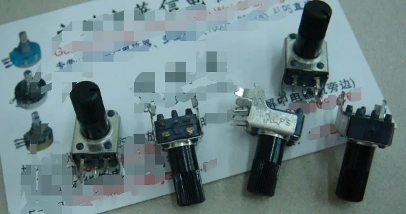 1 Pz/Lotto Djm 600 Giappone Alpi 09 Doppio Potenziometro Orizzontale B10K Maniglia 13Mm Fiore Lungo