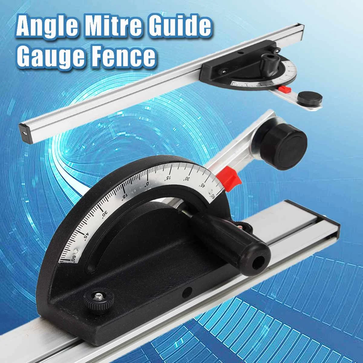 60 см точный деревообрабатывающий угловой транспортир Mitre Guide Gauge забор стол пила маршрутизатор угол линейка измерительный инструмент