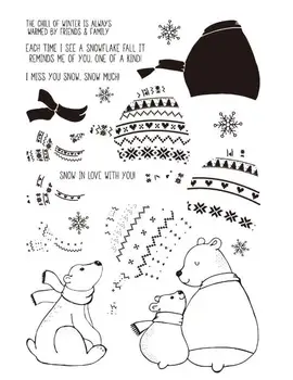 

bear Clear Silicone Stamp / seal for DIY Scrapbooking / Album Decorative Clear Stamp Sheets A210