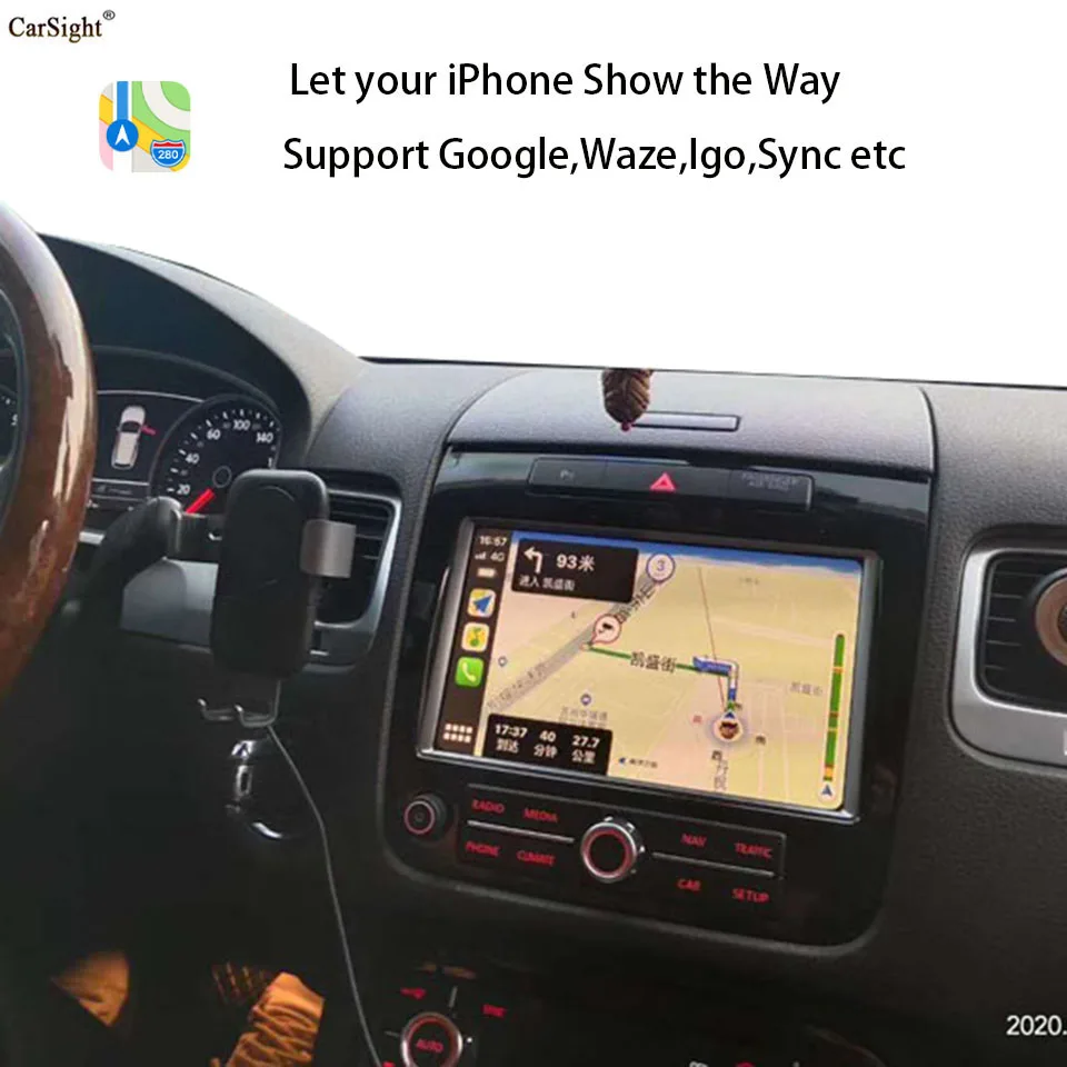 New Apple CarPlay & Android Auto Retrofit for Volkswagen Touareg RNS850 Audio From 2010 To 2017 Vehicles