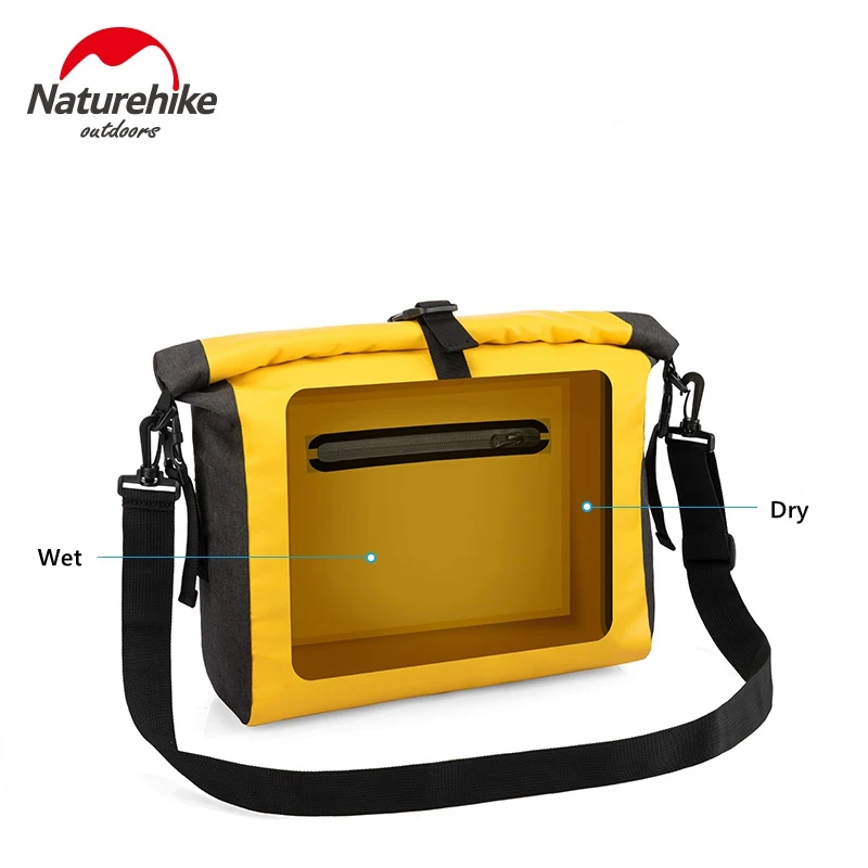 Naturehike 6L/15L сухая сумка влажная сухая разделительная сумка для хранения сумка на плечо Каякинг дрейфующий плавательный пляж сухая посылка Одиночная сумка