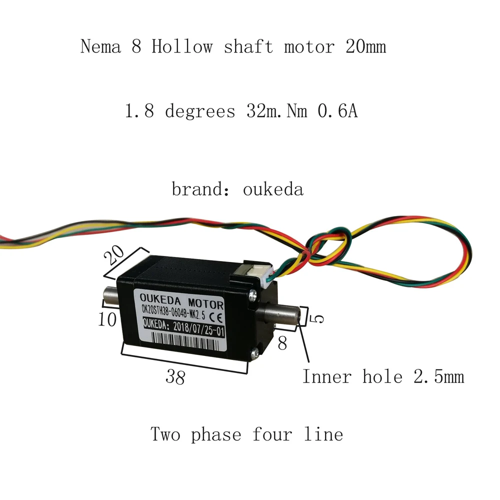 38mm Corpo Grande Torque Motor SMT 400g.