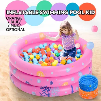 

100cm Thick Round Inflatable Children Swimming Pool Child Piscina Dry Pool Kids Tank Outdoor Toy Thickening PVC Cartoon Animal