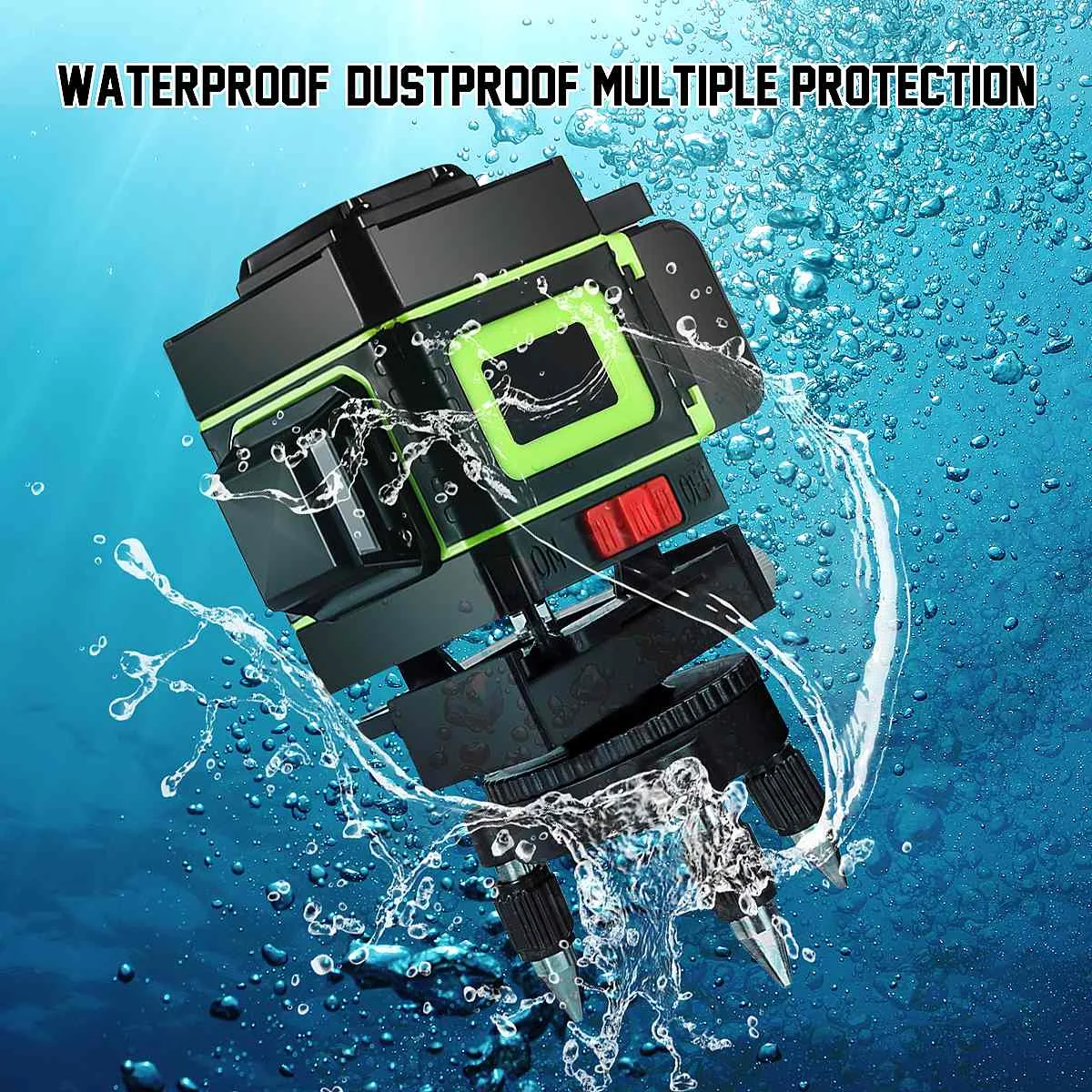  Portable 16-line Green Light Level Automatic Leveling 360 Degree Rotation Positioning Outdoor Level