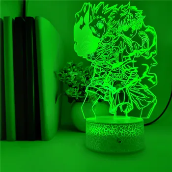 

GON FREECSS back to back Killua Zoldyck Image 3D Vision Night Light for Hunter x Hunter Fans Bedroom Decoration LED Night Lamp