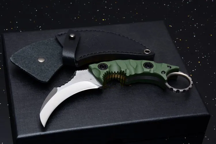 Высокое качество D2 Karambit коготь нож открытый защитный выживания фиксированным лезвием нож универсальный EDC инструмент кемпинг маленькие ножи
