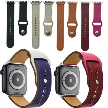 

Genuine Leather Loop Strap for Apple Watch Band 44mm 40mm Iwatch 5 4 3 2 1 Bracelet 42mm 38mm Pin Buckle Band Accessories