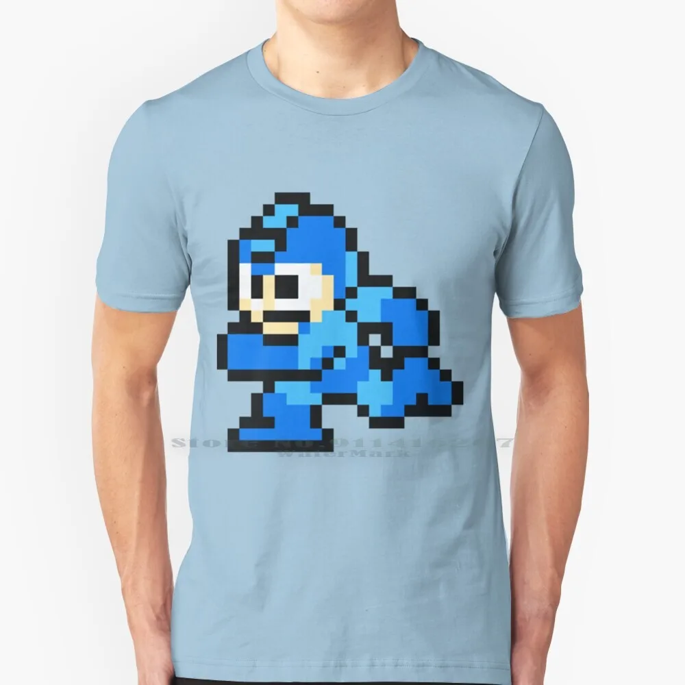 Футболка Megaman Sprite 100% чистый хлопок Мужская мега-мегаман протоман видеоигры ретро