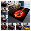 3D Printing Bedroom Area Rugs Flame Skull Gothic Large Size Carpets Modern Halloween Party Anti-slip Floor Rug Home Decor Mats ► Photo 1/6