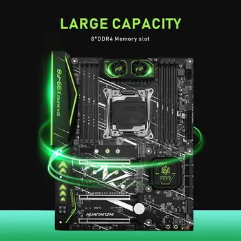 شراءHUANANZHI X99 F8 X99 اللوحة الأم مع إنتل سيون E5 2678 V3 مع 4*8G DDR4 غير ECC مجموعة ذاكرة كومبو NVME SATA 3.0 USB 3.0