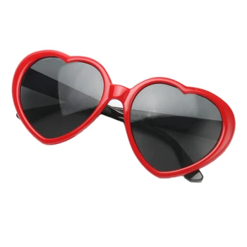 

Novelty Red Heart Sunglasses Women Party Eyeglasses Costume Photo Props