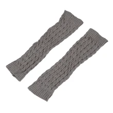 Леггинсы, Леггинсы, носки с нагрудником, зимний теплый вязаный Плетеный светильник для женщин, серый цвет