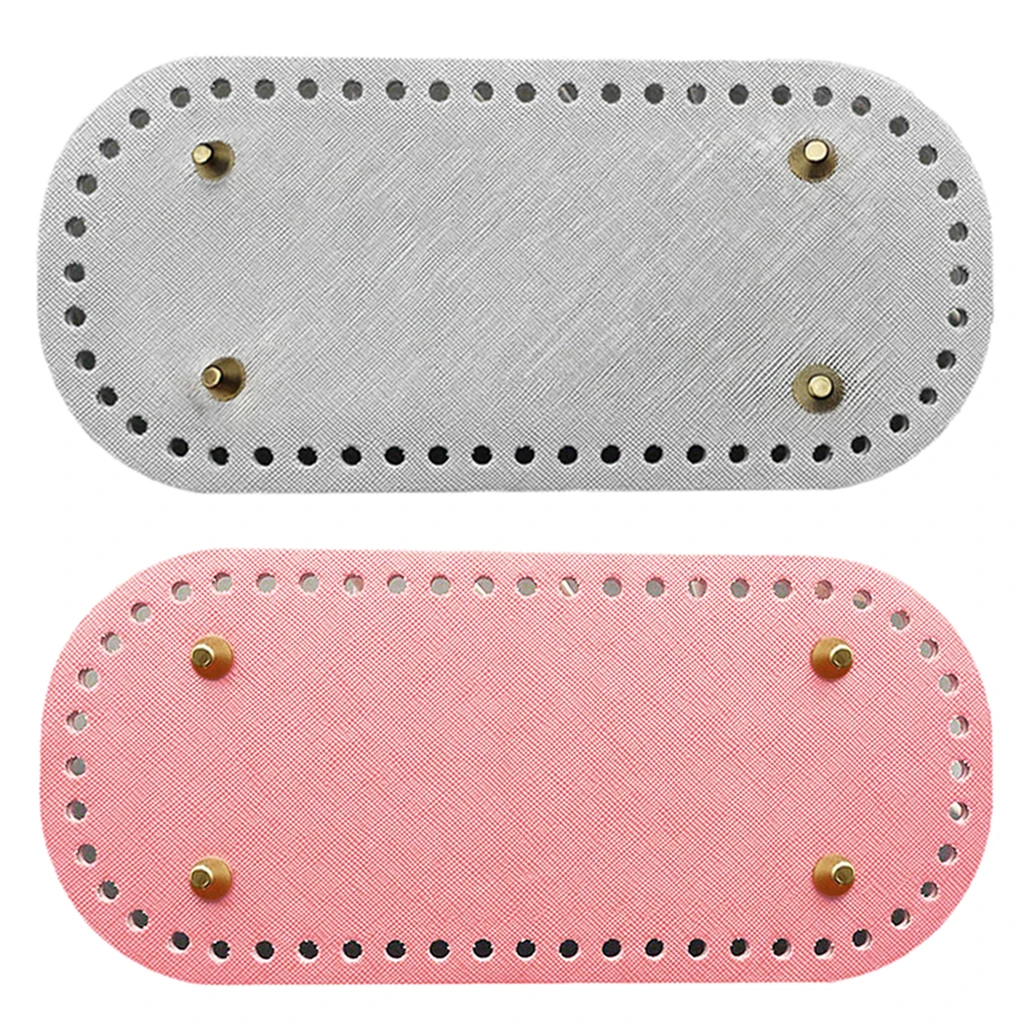 2x Leather DIY Knitting Bags Bottom Mat Pad Bag Shaper Cushion Pad Insert Replacement Bag Making Accessory 2x Leather DIY Knitting Bags Bottom Mat Pad Bag Shaper Cushion Pad Insert Replacement Bag Making Accessory