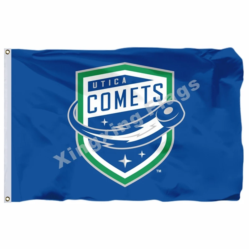 Utica Comets флаг баннер ahl с модифицированным флагом США 3ft X 5ft полиэстер летающий размер 90X150 см
