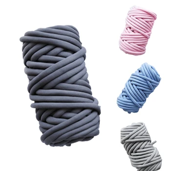 

500G/Ball Super Thick Natural Chunky Yarn DIY Bulky Arm Roving Knit Blanket Hand Knitting Spin Yarn Blanket