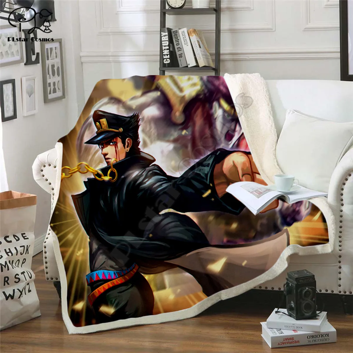 

Флисовое одеяло JoJo's Surprise Adventure 3D, полностью печатное носимым одеяло, Флисовое одеяло для взрослых и детей, Прямая поставка, стиль 2
