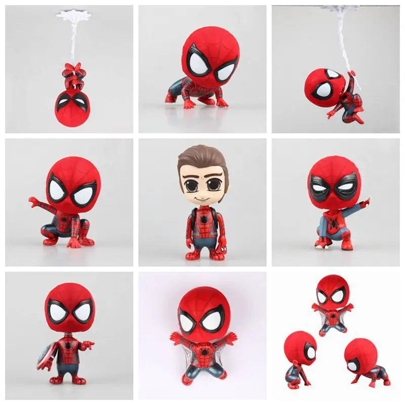

Spider-Man Spiderman Hero Returns Cute Rotating Spider-Man Squatting Climb Attitude Car Mounted Decoration