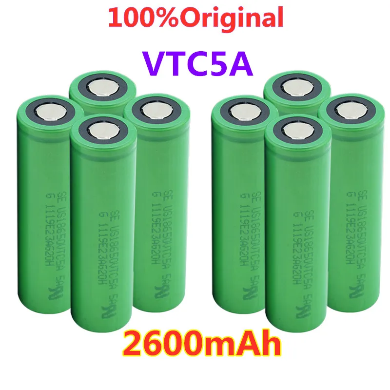 Новинка 100% литий-ионный аккумулятор VTC5A 2600 18650 мАч большой емкости для фонариков