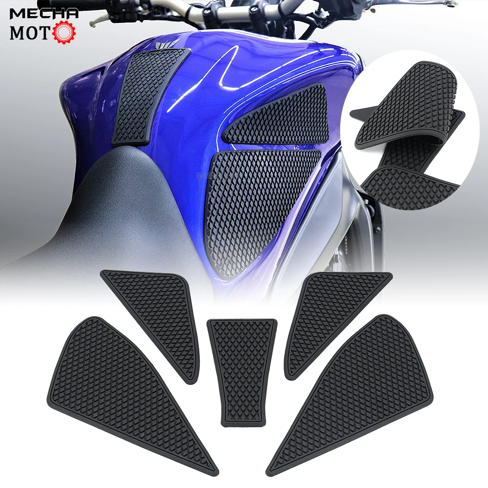 For yamaha mt 09 2021 mt09 mt-09 Side Protector Anti slip Tank Pad Grips Sticker Gas Knee Grip Traction Side Pad Rubber Decal