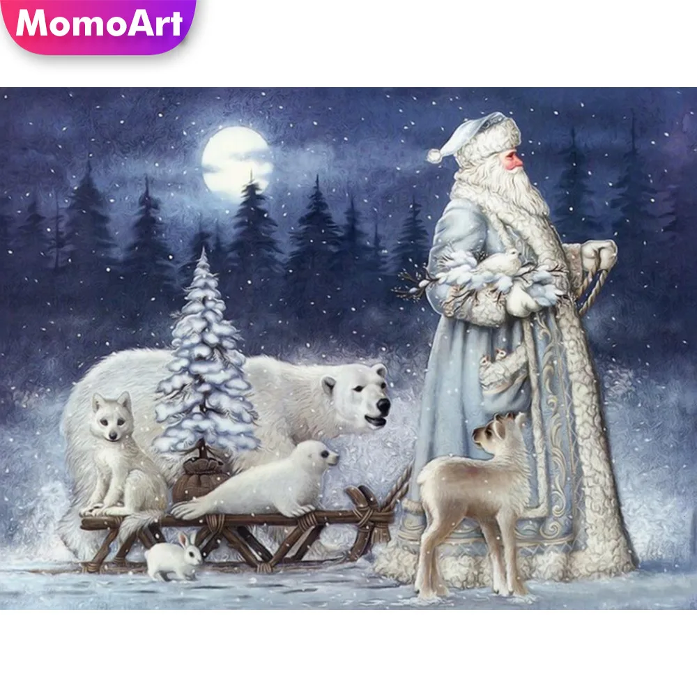 

MomoArt Diamond Painting Animal Mosaic Crafts Squrae Rhinestones Diamond Embroidery Kits For Needlework Home Decor
