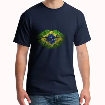 

Graphic brazil kiss t-shirts mens plus sizes s-5xl 100% cotton hiphop