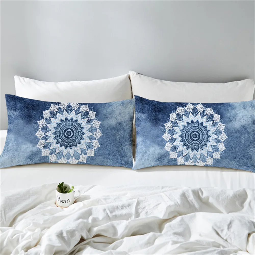 

50X90CM Mandala Pillow Case Colorful Bohemia Sofa Cushion Cover Indian Mandala Geometry Travel Polyester Pillow Covers