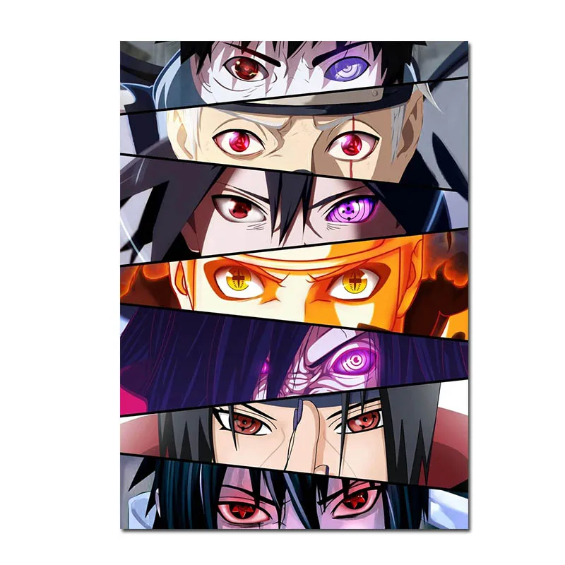 Japanese Anime Manga Naruto Kakashi Kaki Sasuke Itachi Diamond Painting Diamond Embroidery Cross Stitch Kits Mosaic Home Decor 