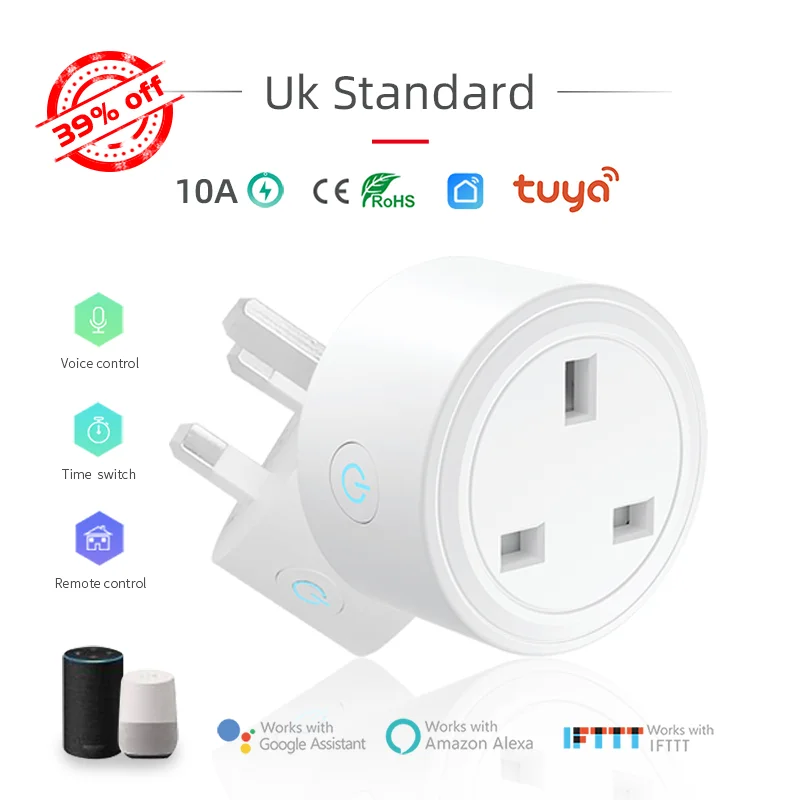 KMAX умная розетка UK Plug Bacic WiFi Беспроводная дистанционная адаптер питания и