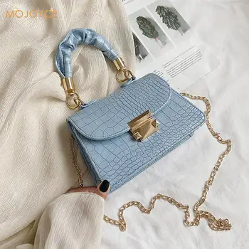 

Casual PU Leather Sling Handbag Purse Women Elegant Chain Shoulder Crossbody Bag Popular Simple Female Daily Bag