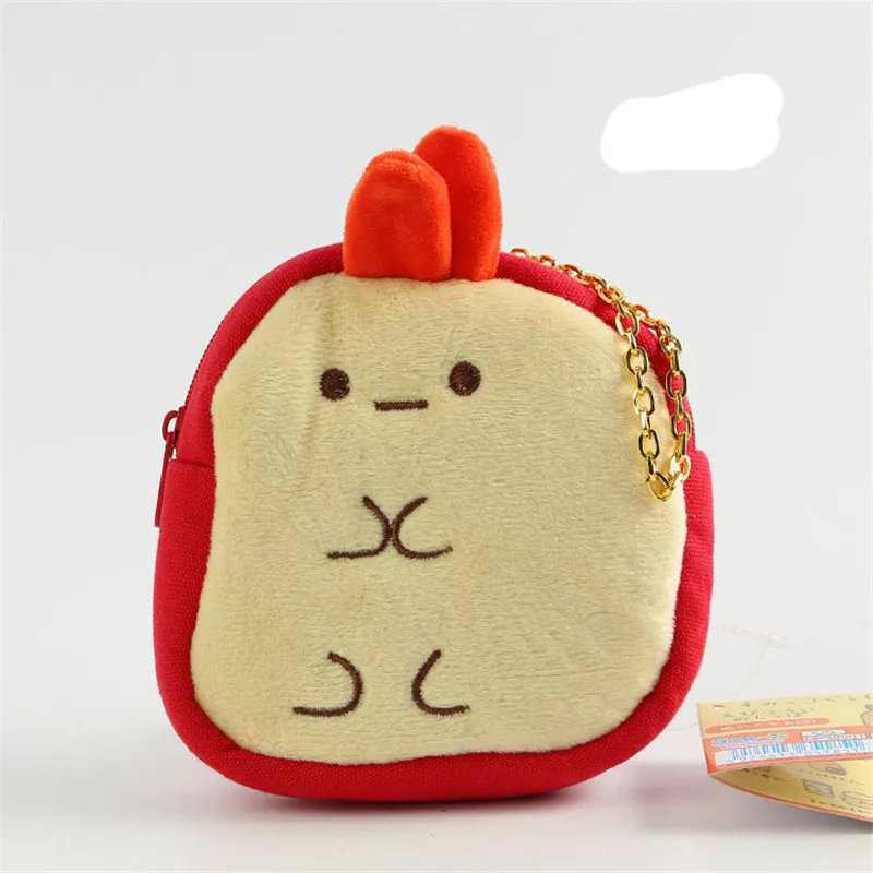 Sumikko Gurashi Plush Purses Coin Bag Japan Anime San-X Corner Bio Cartoon Animals Plush Backpack Key Small items Storage Bags  (2)