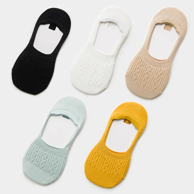style N 5 pairs 5 пар, Хлопковые женские носки, одноцветные, снежинки, мягкие, забавные Женские носочки, летние носки-тапочки, Лидер продаж - Цвет: style N 5 pairs
