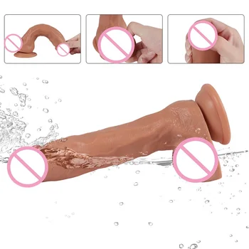 Ejaculating Dildo Realistic Artificial Penis Erotic Big Dick Lesbian Clitoris Stimulator Female Masturbator Sex Toys For Women 6