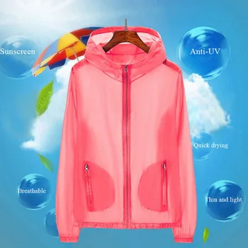 

MJARTORIA 2020 Women Fishing Clothing Unisex Light Gradient Breathable Outdoor Sport Summer Waterproof Quick Dry Hooded Coat