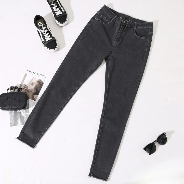 Autumn Winter plus size Ladies jeans women Harem Pants Female Simple casual High Waist Jeans Legging Fashion trousers loose