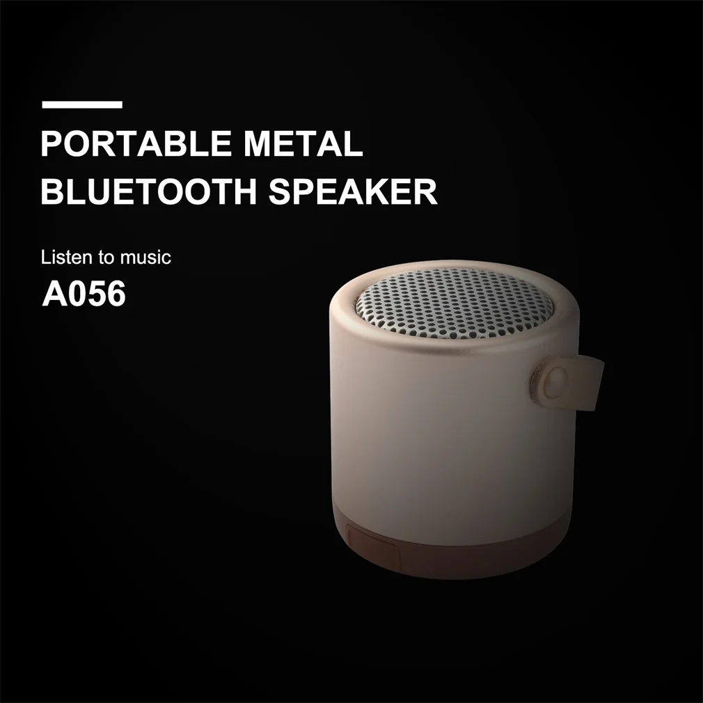 Portable Metal Mini Speaker 5W Wireless Speaker with TF Card Enhanced Super Bass for Smartphone Tablet Computer