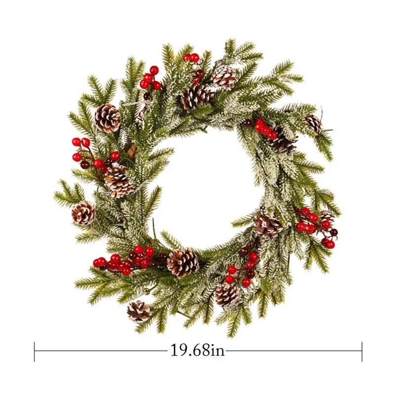 Рождественский венок Pinecone Berry матовый искусственный венок дверной венок для дома