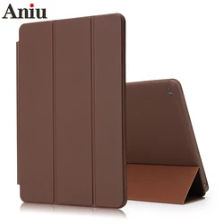 Funda inteligente de piel sintética con tapa magnética para iPad, carcasa delgada con soporte para iPad Air 1 y 2, 2018, 2017, 6. ª y 5. ª generación, 9,7